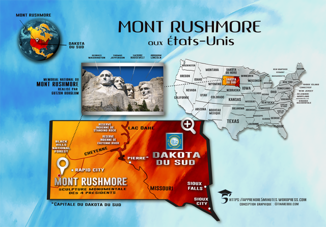 Carte du Mont Rushmore